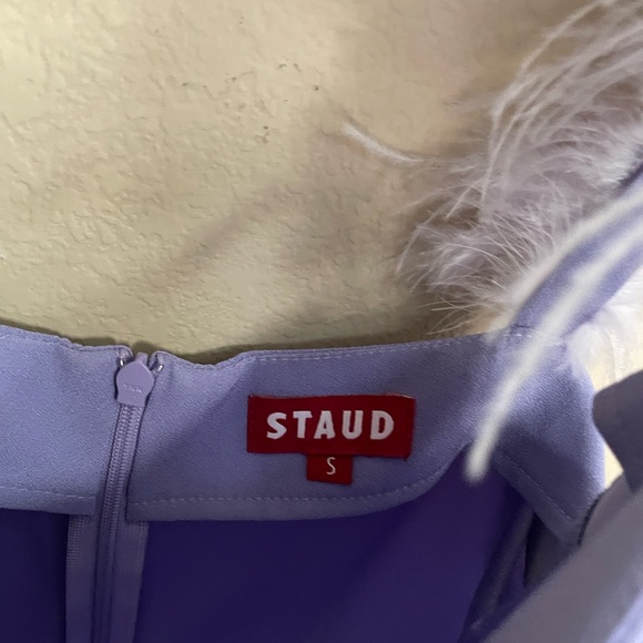 Staud Lavender Top with Matching Feather Straps - Picture 3 of 3